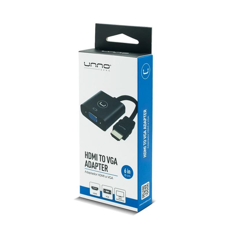ADAPTADOR HDMI A VGA UNNO AD4202BK