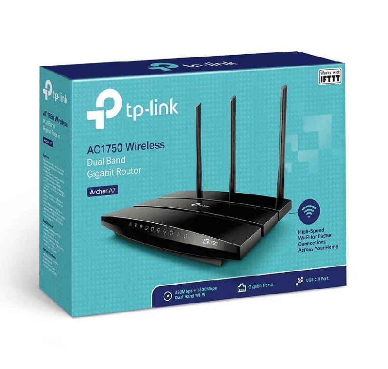 ROUTER TP-LINK ARCHER A7 INALAMBRICO DB AC1750 1WAN/4LAN 10/100/1000 + 1USB