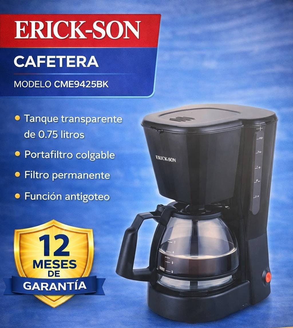 COFFEE MAKER ERICK-SON CME9425BK 0.75L 600W NEGRO