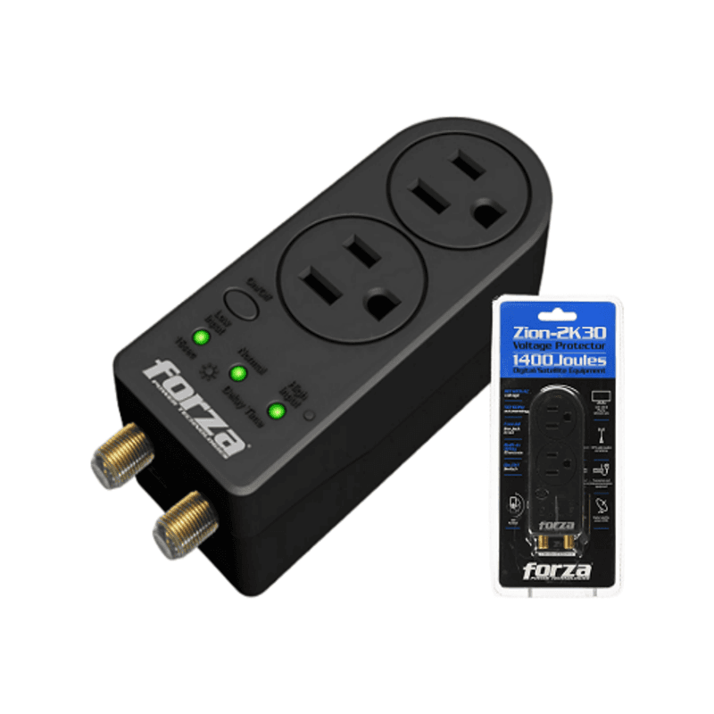 Forza Regulador Autom. Voltage FVP-0200C Coaxial 2 Sal.