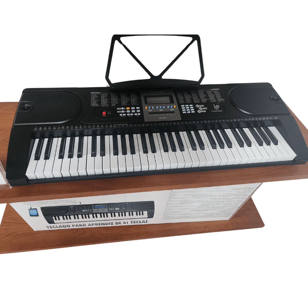 TECLADO MUSICAL MULTIFUNCION ERICK-SON (JK-61) 61 TECLAS DIVERSOS MODOS 2 PARLANTES