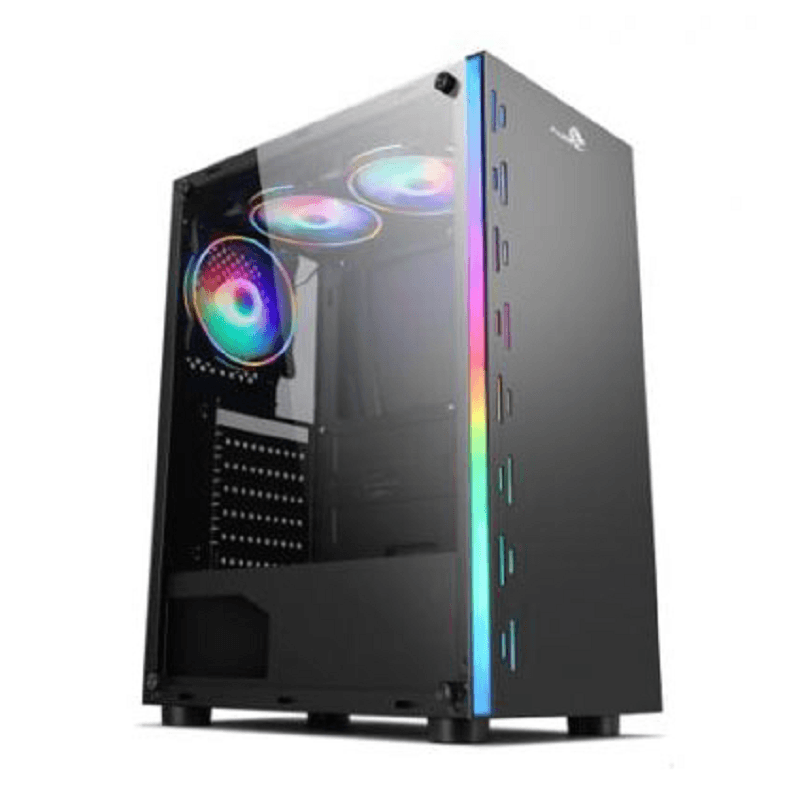 CASE GAMER X-LION KN-835 VIDRIO TEMPERADO HD AUDIO FP AEROCOOL 600W VX PLUS