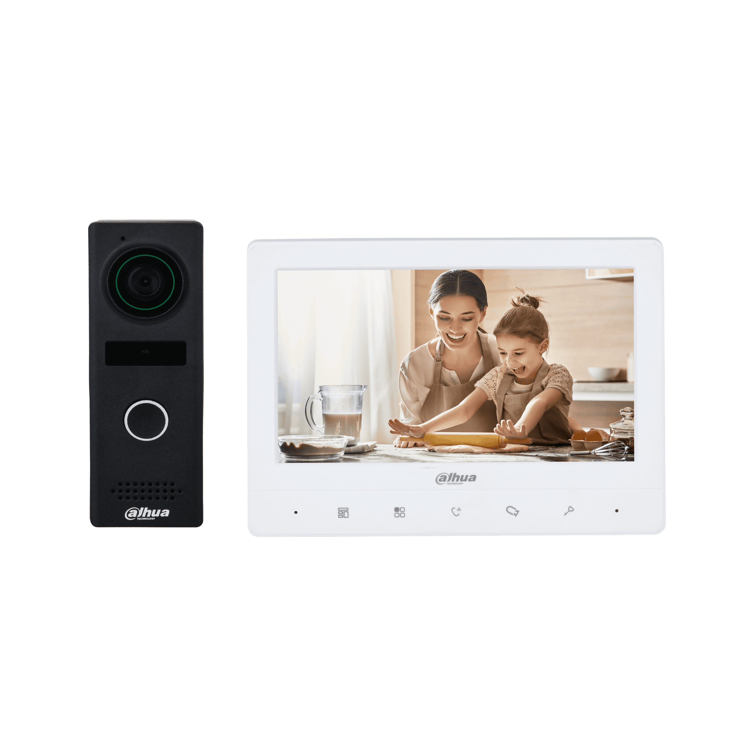 VIDEOPORTERO DAHUA KTA02M ANALOGO CON PANTALLA 7″ 2 DOOR STATIONS + 3 INDOOR MONITORS