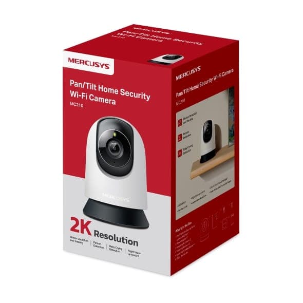 CAMARA DE SEGURIDAD MERCUSYS MC210 DOMO PAN/TILT 2K 3MP