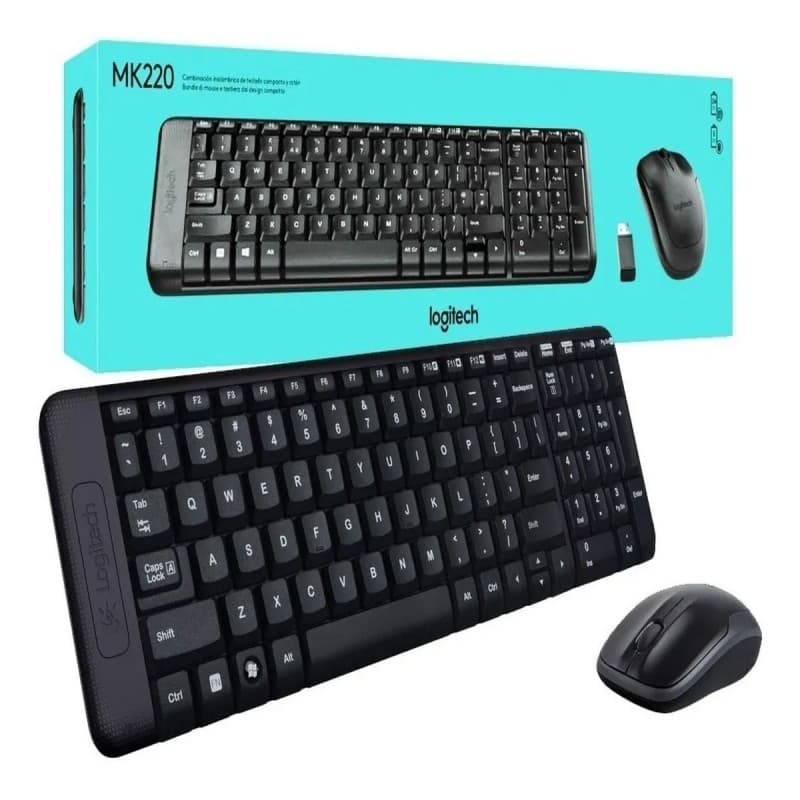 COMBO TECLADO/MOUSE LOGITECH MK220 INALAMBRICO ESPAÑOL