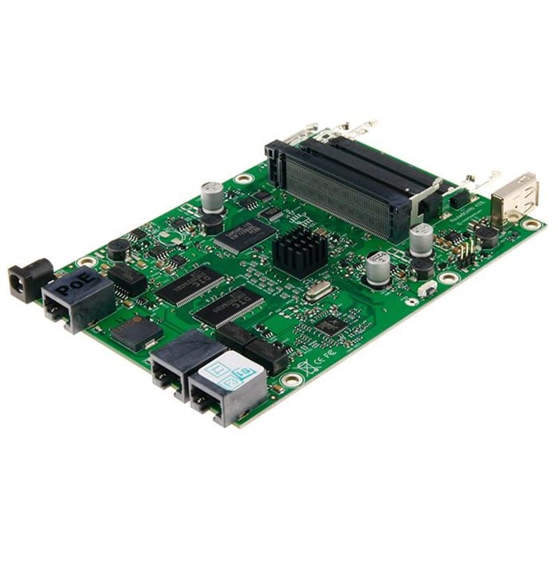 MikroTik RB433UL Routerboard Atheros AR7130 300MHz 64MB RAM 3 ptos LAN 3 MiniPCI OS Nivel 4, puerto USB para almacenamiento/módem 3G