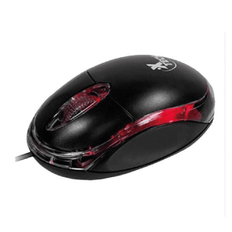 MOUSE XTECH XTM-195 OPTICO 3 BOTONES ERGONOMICO USB