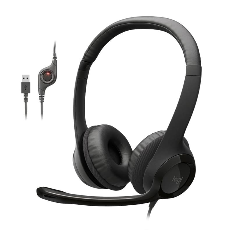 LOGITECH CLEARCHAT COMFORT/USB HEADSET H390 981-000406