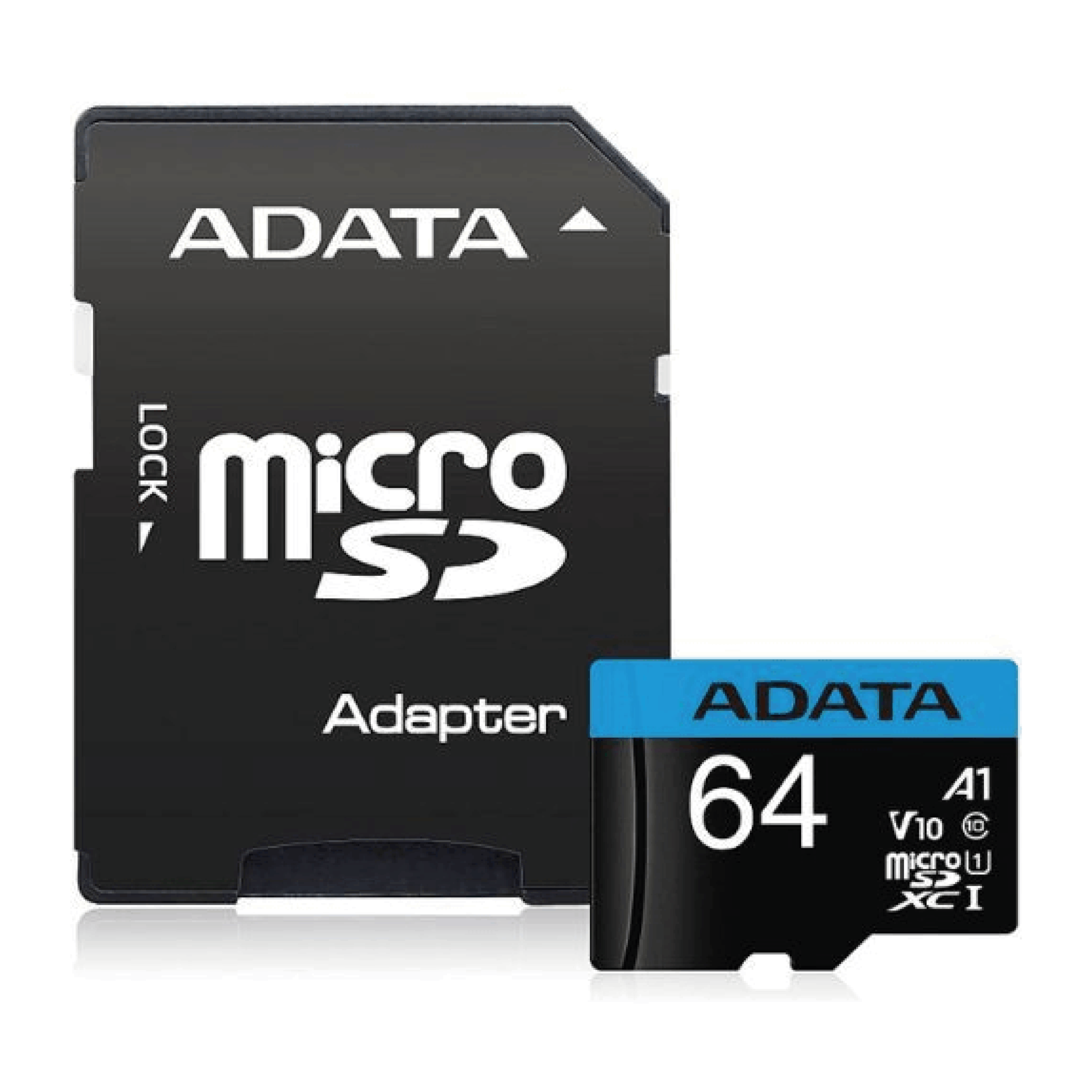 Memoria Micro SD ADATA 64GB Clase 10 AUSDX64GUICL10A1-RA1