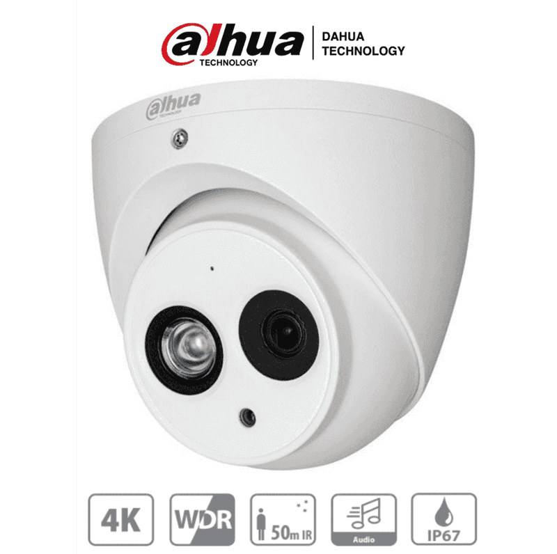CAMARA DOMO DAHUA HAC-HDW1801EMN-A 8MP (4K) IR50MTS DOME_DAH8MP_AUDIO
