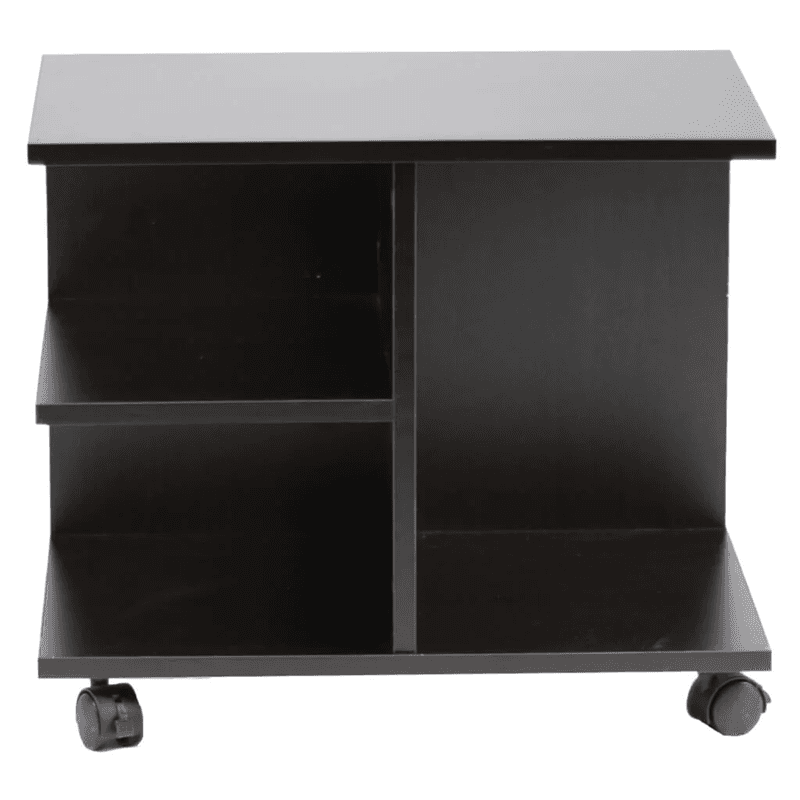 Mesa Veladora Moderna Kenneth Cole KCWD2022057-B color Negro con ruedas W50xH42.5xD35cms