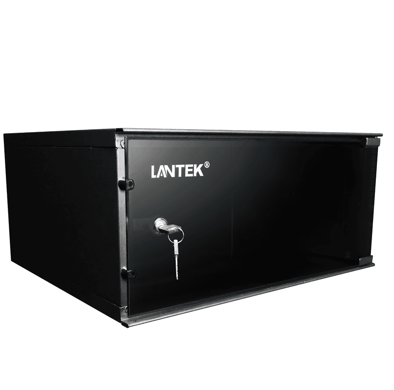 GABINETE DE PARED CERRADO LANTEK LTK-GAB4BW 4U S/ABANICO 52ANCHO 45PROF. 24ALTO 1 PUERTA
