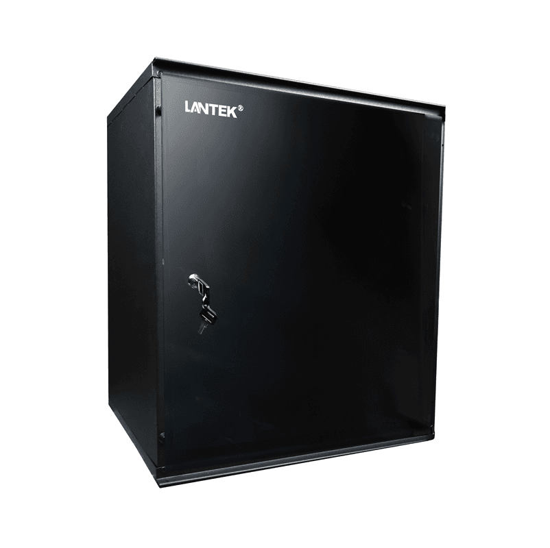 GABINETE DE PARED CERRADO 9U LANTEK LTK-GAB9BW S/ABANICO 520W 47H 450D 1 PUERTA