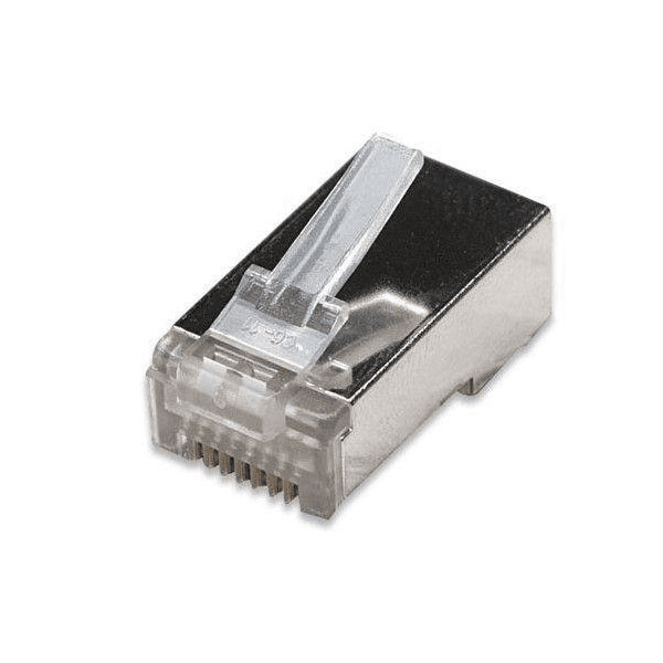 BOLSA DE CONECTORES RJ45 CAT6 BLINDADO 100UND MP-8P8C-6SH