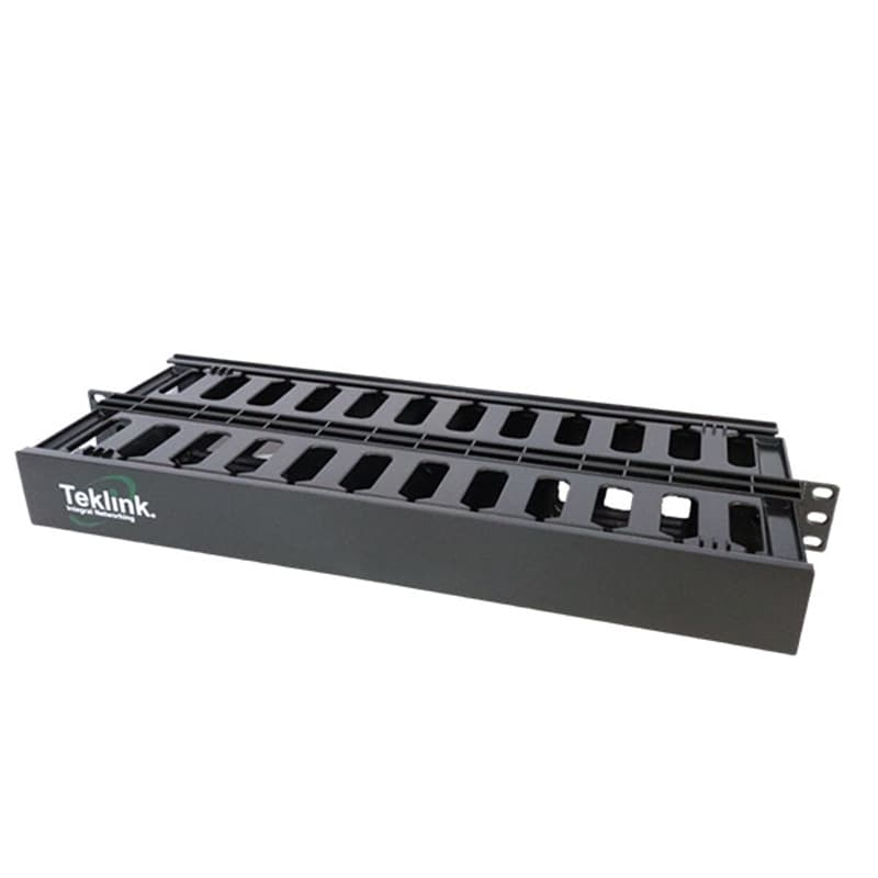 ORGANIZADOR DE CABLE TEKLINK MTL-ORG-1U HORIZONTAL RANURADO 1U