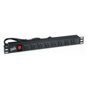 REGLETA TEKLINK MTL-REG008-BK P/RACK PDU HORIZONTAL 19″ ANCHO 15AMP 8 TOMAS 110V