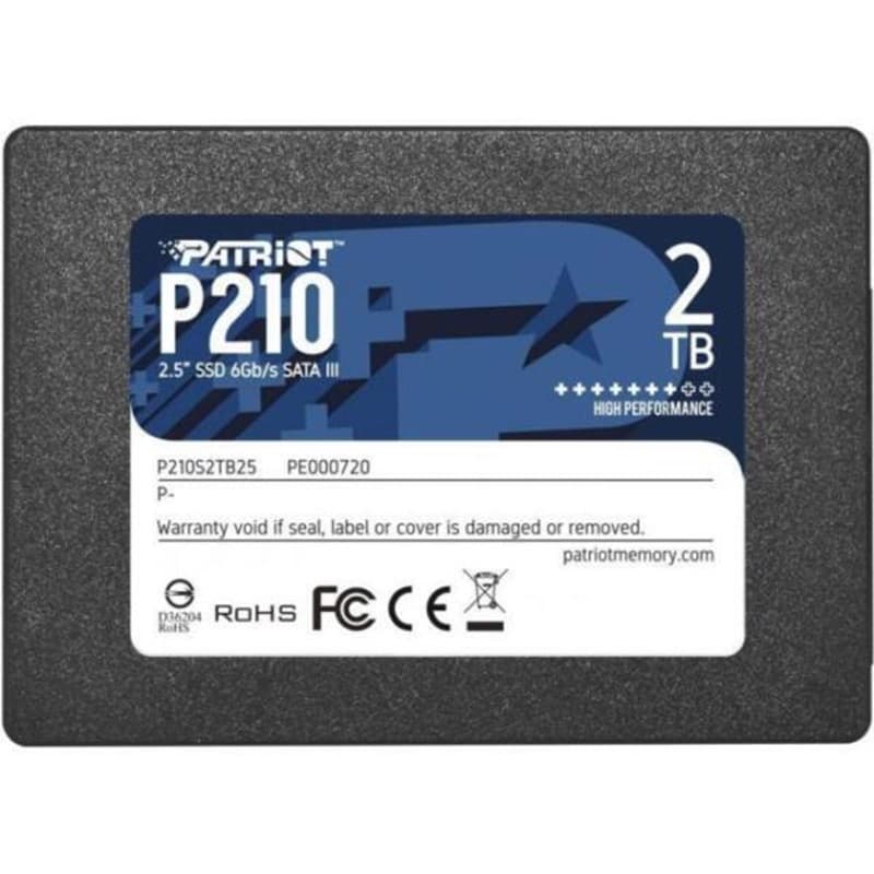 DISCO ESTADO SOLIDO PATRIOT P210S2TB25 SSD 2TB 2.5” SATA III