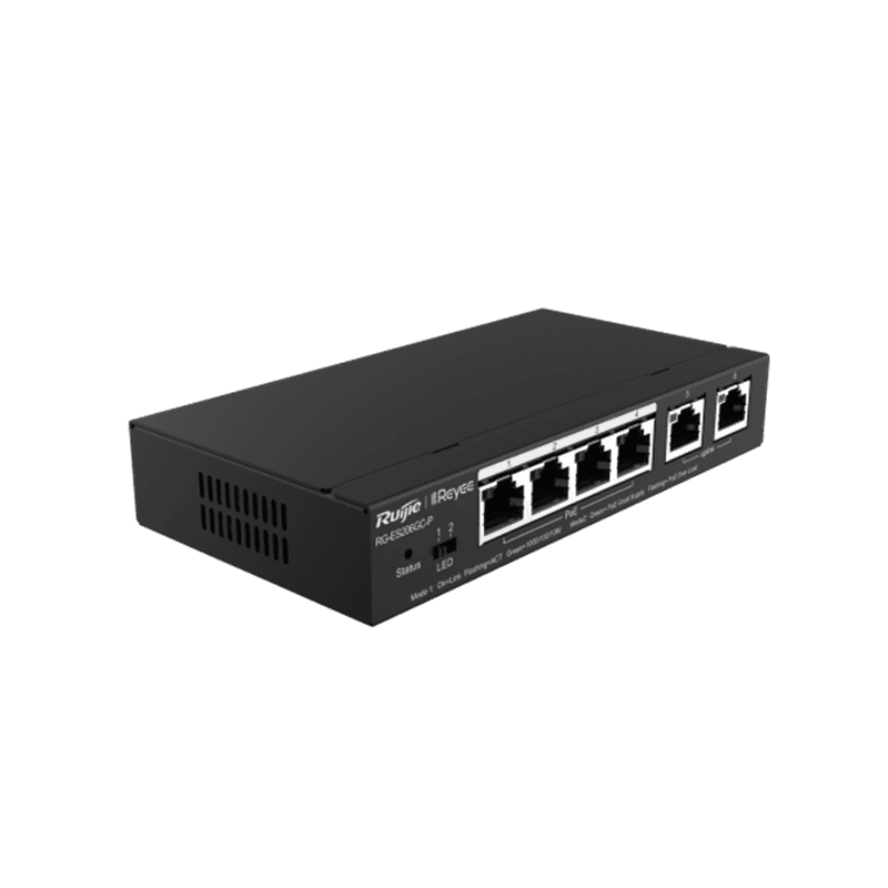 SWITCH RUIJIE-REYEE 10PTOS 8POE+ 10/100/1000 1 UPLINK 1 COMBO 1XSFP1G 120W CLOUD RG-ES210GS-P-V3