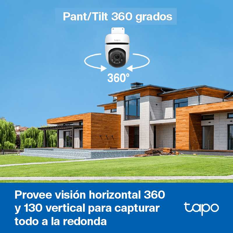 Cámara WiFi TP-Link Tapo C510W 2K PT/FC con Audio e IP65