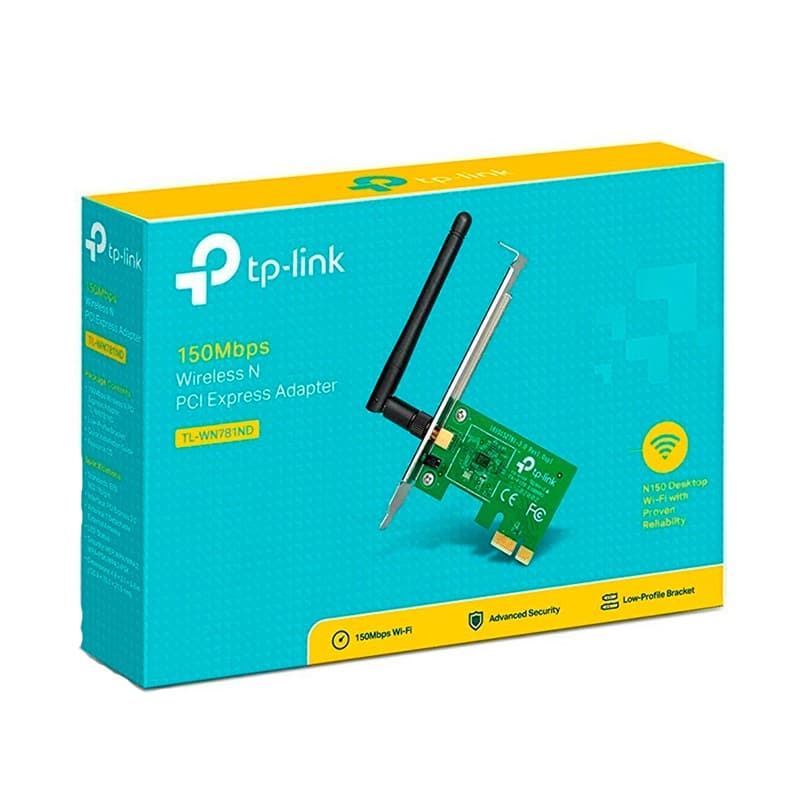 ADAPTADOR WIFI-PCI EXPRESS TP-LINK 150MBPS TL-WN781ND