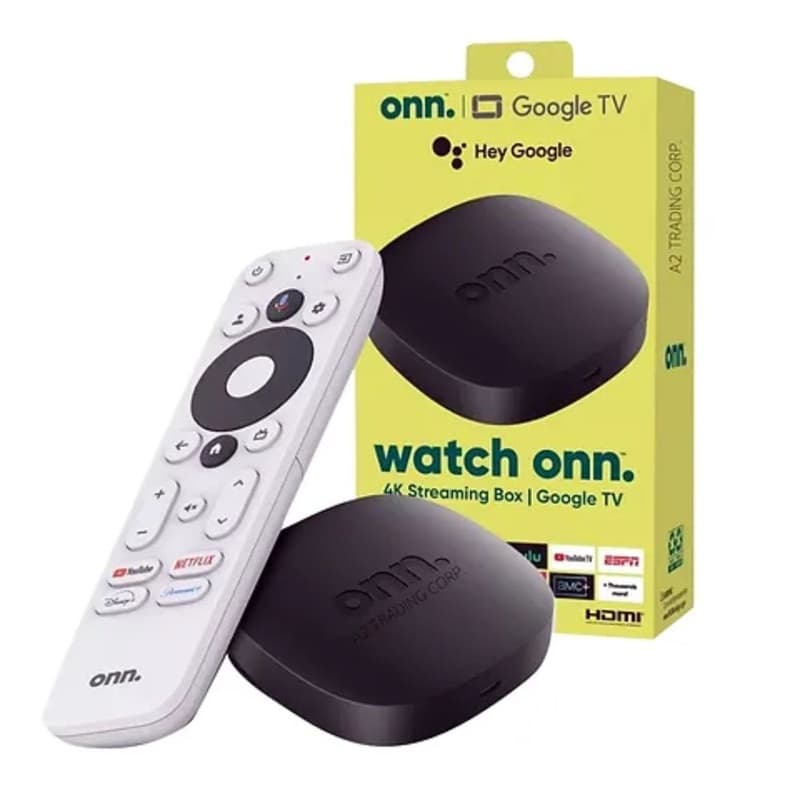 TV BOX ONN ONN-28078468-B GOOGLE TV 4K HDMI BLUETOOTH NEGRO