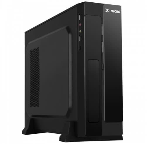 CASE X-MICRO M03 **SLIM** C/FUENTE DE PODER 650W NEGRO