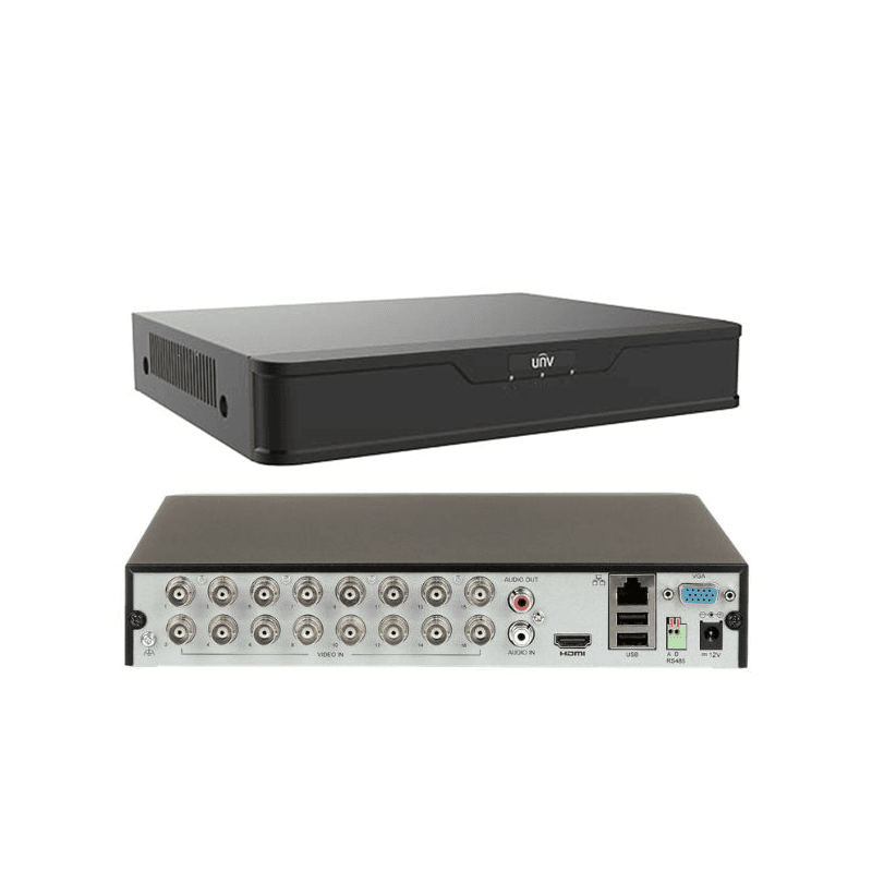 Grabador DVR UNV XVR301-16G3 16CH 5MP SATA (+8CH IP) ONVIF/P2P