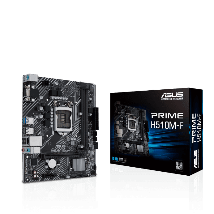 TARJETA MADRE ASUS PRIME H510M-F LGA1200 PCIE M.2 LAN GIGA DP HDMI D-SUB