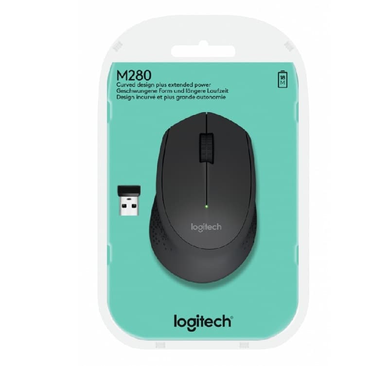 LOGITECH M280 INALÁMBRICO NEGRO 910-004284