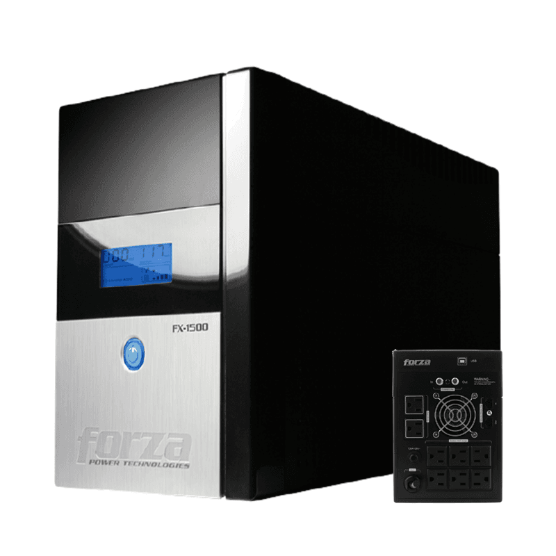 UPS Forza FX1500LCD 1500VA 840W 120V con 8 Tomas y Pantalla LCD
