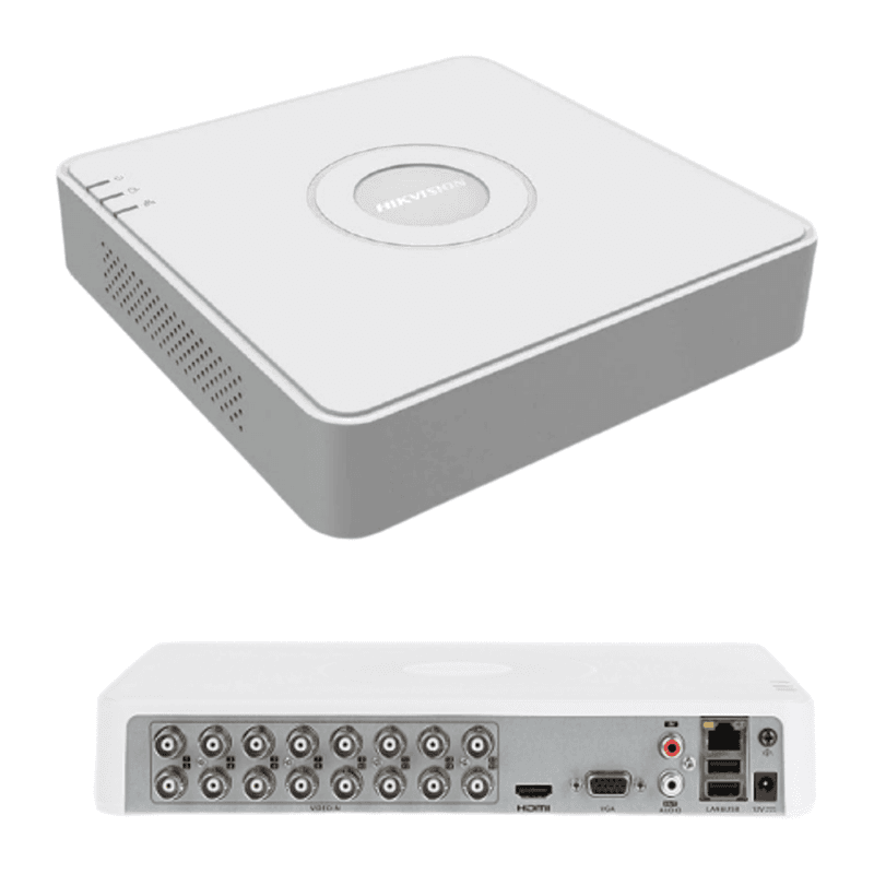 Grabador DVR Hikvision DS-7116HGHI-M1 16CH 2MP con SATA y 18CH IP