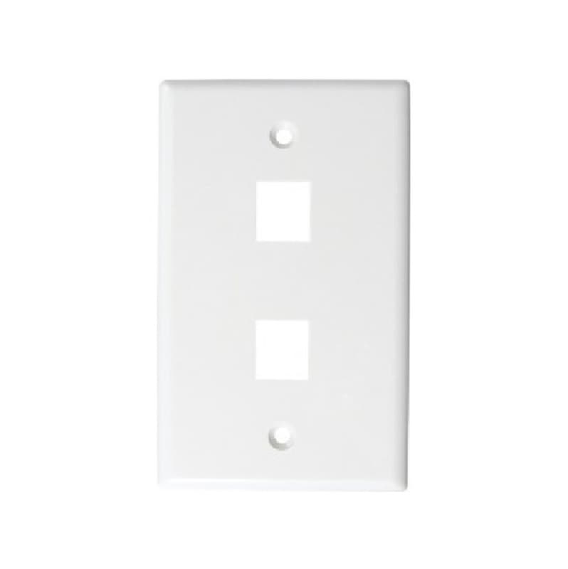Lanpro LTK-F2R Placa de pared 2 puertos rectangular Faceplate