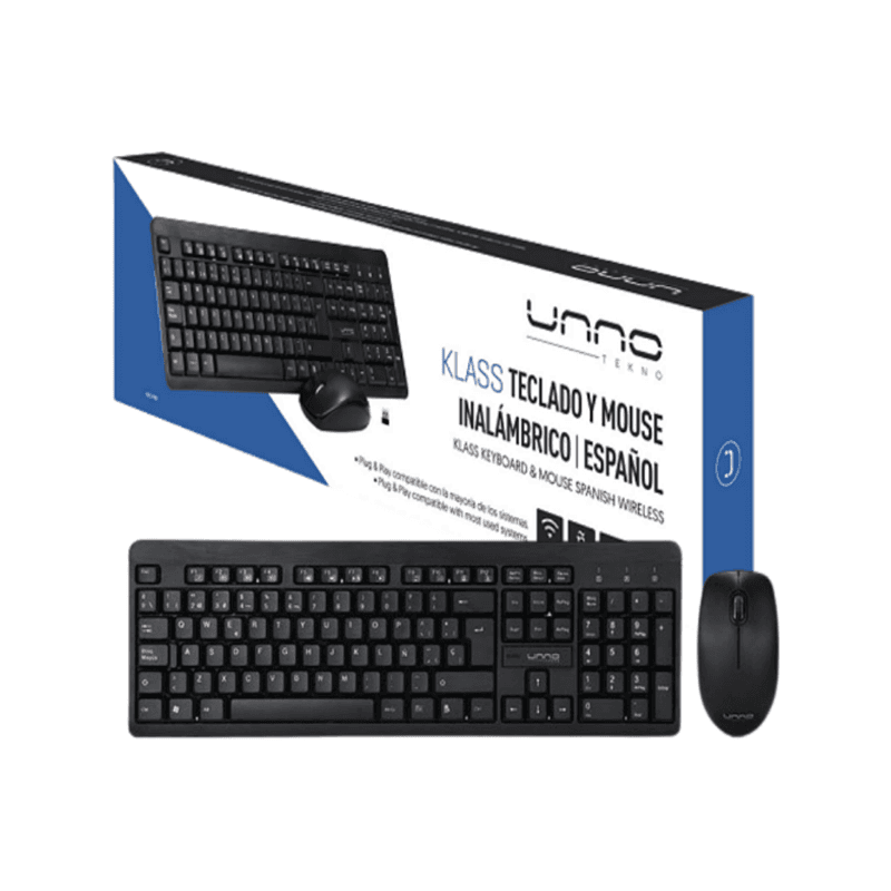 COMBO TECLADO/MOUSE KLASS KB6741BK INALAMBRICO ESPAÑOL